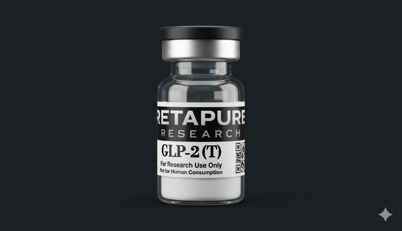 GLP-2 (T) research peptide product vial